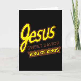 Jesus Zoete Verlosser Koning Der Koningen Grappig Kaart