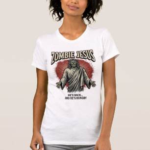 Jésus zombie gravure vintage dessin de t-shirt drô