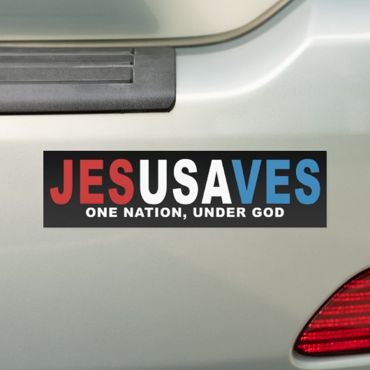 JesUSAves Bumpersticker (Op auto)