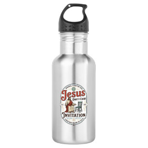 Jesusbijeenkomst lege stoel uitnodiging Jesus lege Waterfles