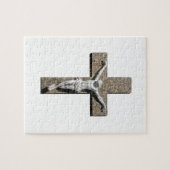 Jesuschrist op een kruisbeeld legpuzzel (Horizontaal)
