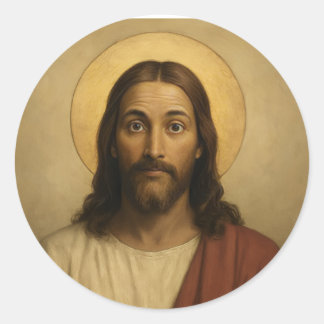 Jesussticker Ronde Sticker