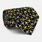 Jet Airliners Collage Stropdas (Opgerold)
