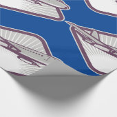 Jet Airplane Cadeaupapier (Hoek)