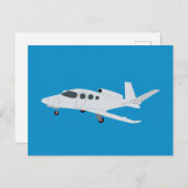 Jet Airplane Feestdagenkaart (Voorkant / Achterkant)