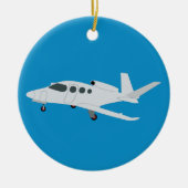 Jet Airplane Keramisch Ornament (Voorkant)
