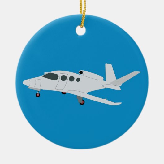 Jet Airplane Keramisch Ornament (Voorkant)