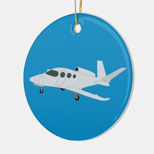 Jet Airplane Keramisch Ornament (Links)