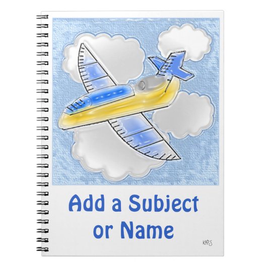Jet Airplane Notitieboek (Voorkant)