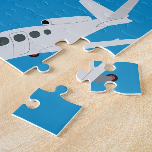 Jet Airplane Pattern Legpuzzel (Zijkant)