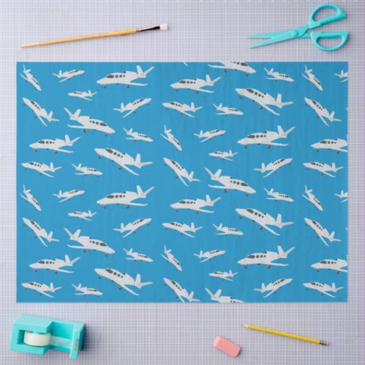 Jet Airplane Pattern Tissuepapier (Craft)