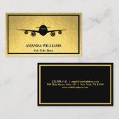 Jet Airplane Visitekaartje (Voorkant / Achterkant)