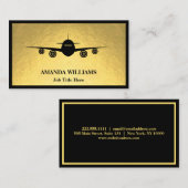 Jet Airplane Visitekaartje (Voorkant / Achterkant)