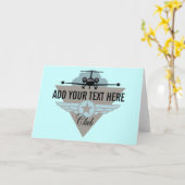 Jet Airplane Wing Club Kaart (Gele Bloem)