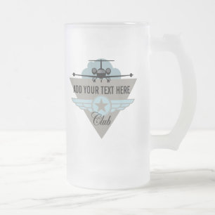 Jet Airplane Wing Club Matglas Bierpul