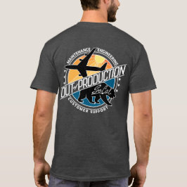 Jet & Beer - Achterzijde - donkere shirten T-shirt