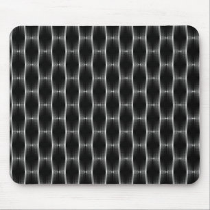 Jet Black Metallic Ribbons Mousepad Muismat