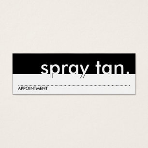 jet bronzage. (carte de rendez-vous)