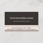 Jet Charter Professionele Pilot Visitekaartjes (Achterkant)