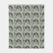 Jet de couverture d'ouatine de chiens (Devant)