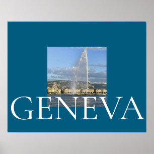 Jet d'Eau in Genève Poster