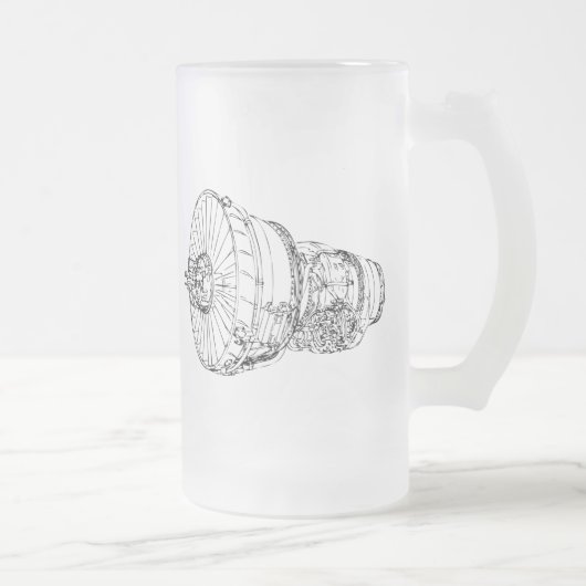 Jet-engine Matglas Bierpul (Rechts)