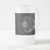 Jet-engine Matglas Bierpul (Voorkant rechts)