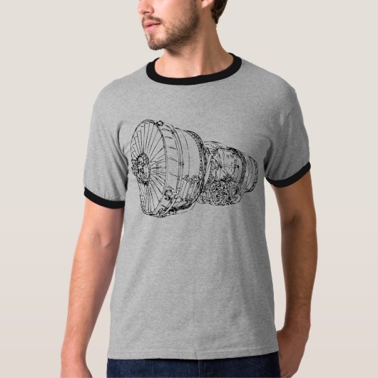 Jet-engine T-shirt (Voorkant)