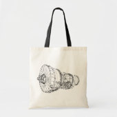 Jet-engine Tote Bag (Voorkant)