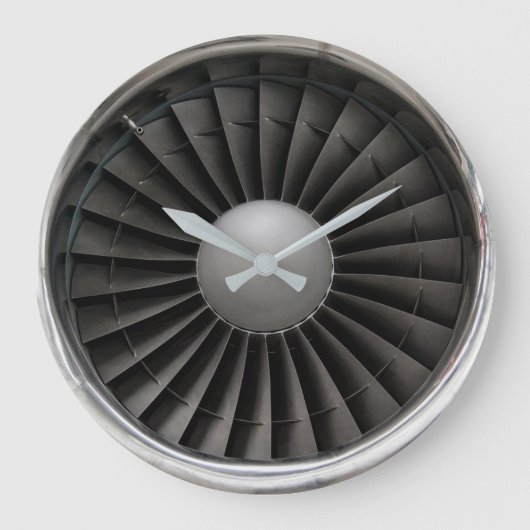 Jet Engine Turbine Fan Grote Klok (Voorkant)