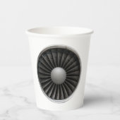Jet Engine Turbine Fan Papieren Bekers (Voorkant)