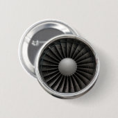 Jet Engine Turbine Fan Ronde Button 5,7 Cm (Voorkant /achterkant)