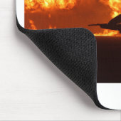 Jet Fighter Flames Muismat (Hoek)