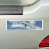 Jet Fighter Vliegtuig Bumpersticker (Op auto)