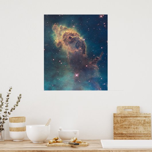 Jet in Carina Nebula Poster (Keuken)