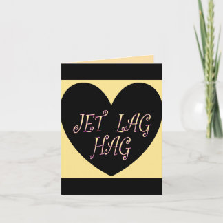 JET LAG HAG TRAVEL DESIGN NOTITIEKAARTJE