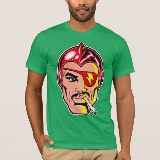 Jet Latex™/Space Helmet/Green T-shirt (Voorkant)