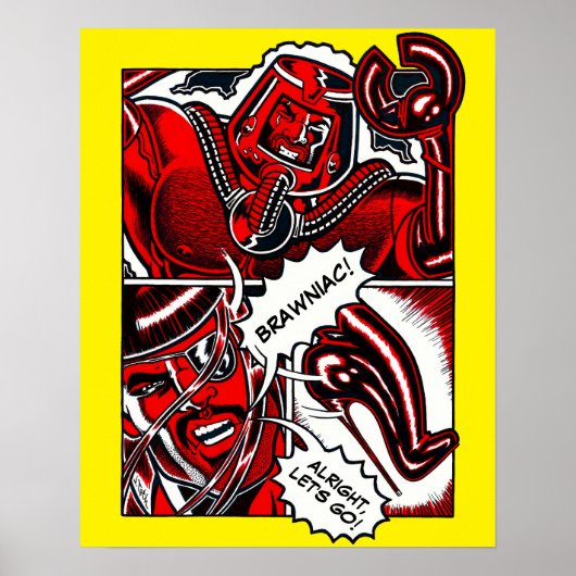 Jet Latex™ vs. Brawniac™ Poster (Voorkant)