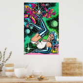 Jet Latex vs. het Alien Vampires Poster (Keuken)