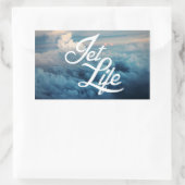 Jet Life Rechthoekige Sticker (Tas)