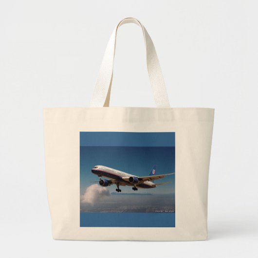 Jet over LA Grote Tote Bag (Voorkant)