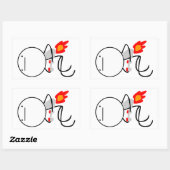 Jet Pack Guy Rechthoekige Sticker (Vel)