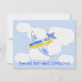 Jet Plane Air Mail verjaardagsfeestje (leeftijd wi Kaart (Voorkant)