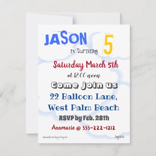 Jet Plane Air Mail verjaardagsfeestje (leeftijd wi Kaart (Achterkant)