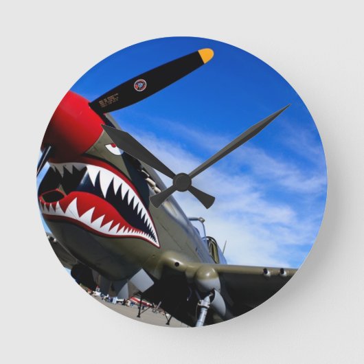 Jet Plane Vliegtuig Pilot Destiny Gefeliciteerd Ronde Klok (Voorkant)