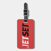 Jet Set Reizen Bagagelabel (Voorkant verticaal)