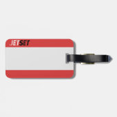 Jet Set Reizen Bagagelabel (Achterkant horizontaal)