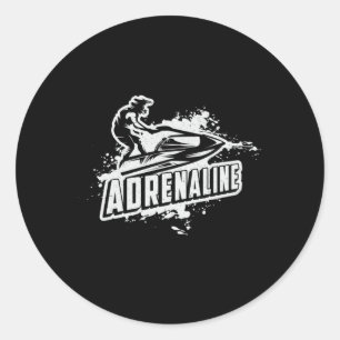 Jet Ski Adrenaline Jet Skiing Water Sports Jetski Ronde Sticker