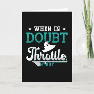 Jet Ski als hij het in twijfel trekt, gooit het ui Kaart