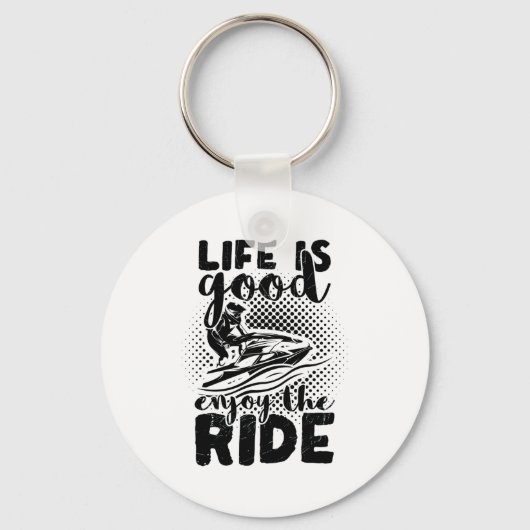 Jet Ski Driver | Jet Ski Summer Holiday Zee Gift Sleutelhanger (Voorkant)